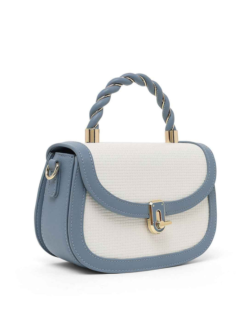 AKIKI London Trinity Flap Small Satchel Bag