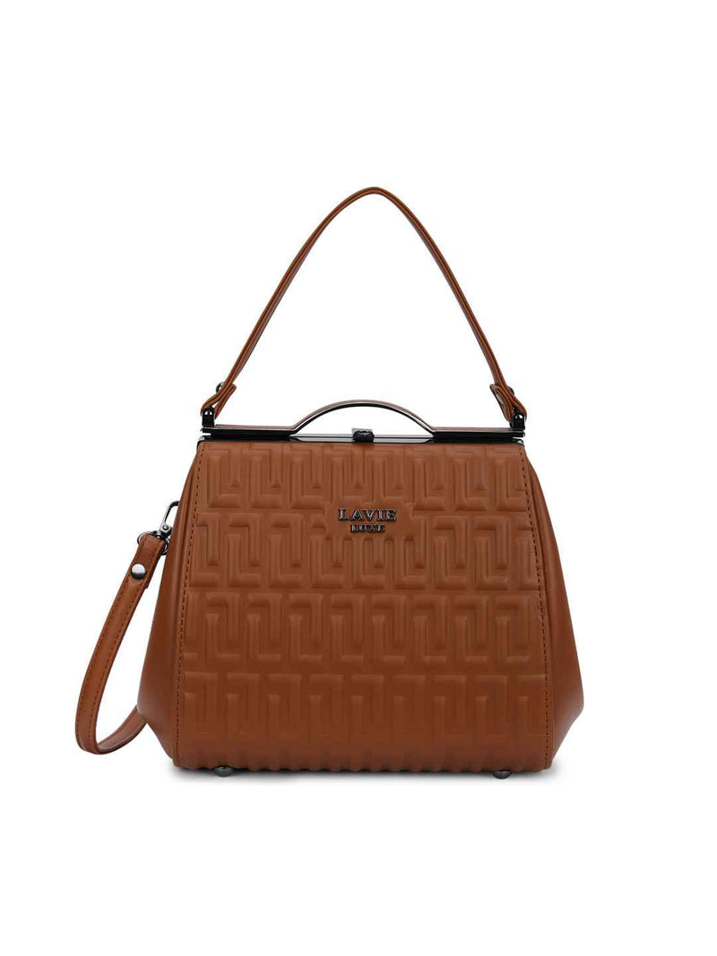 Lavie Luxe Fluffel Frame Small Satchel Bag