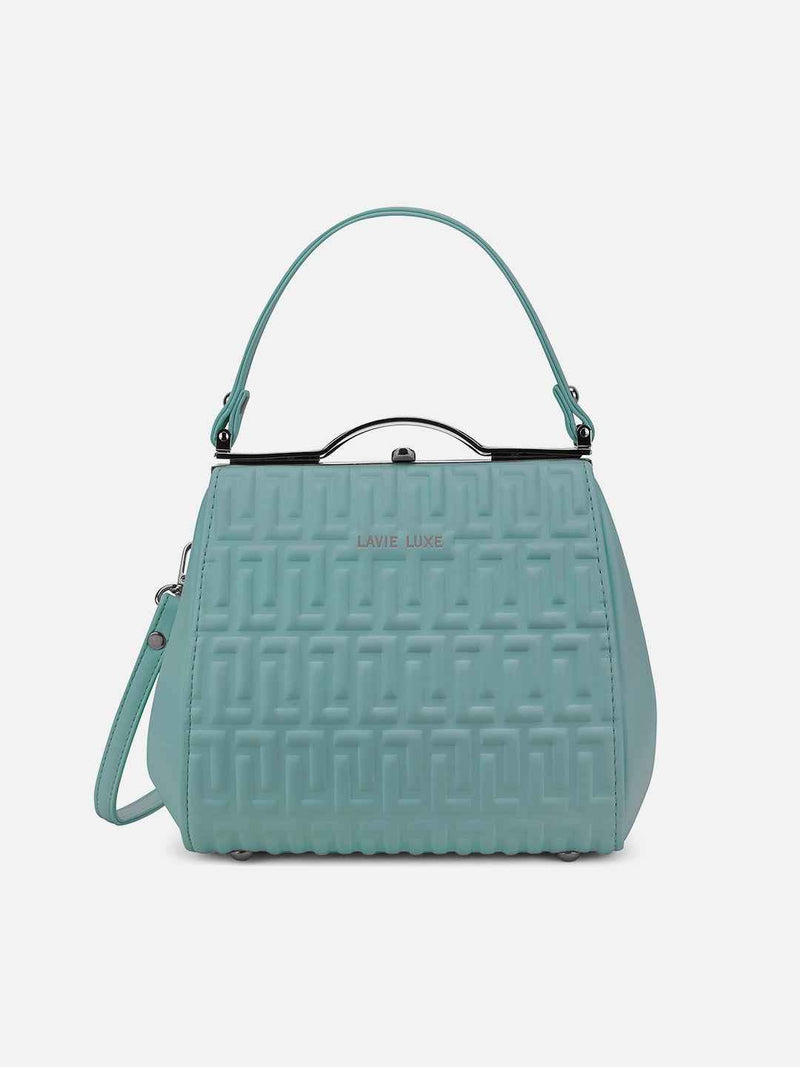 Lavie Luxe Fluffel Frame Small Satchel Bag