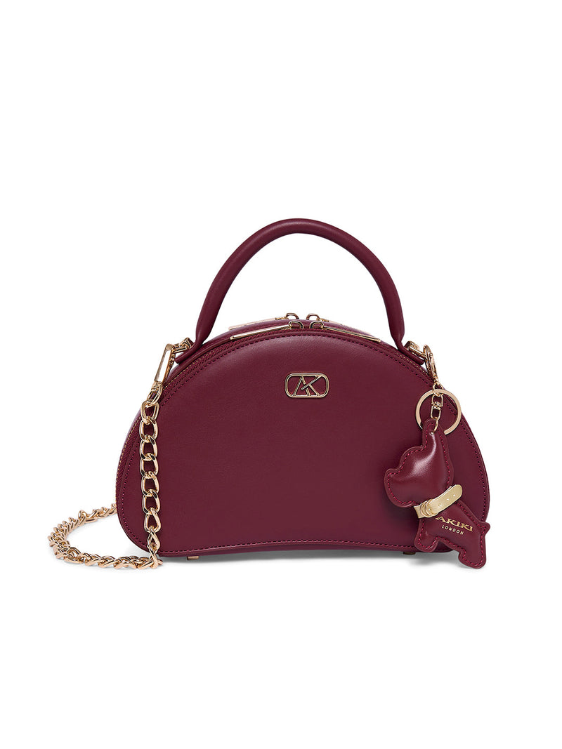 AKIKI London Millbank 24 Small Sling Bag Wine detail