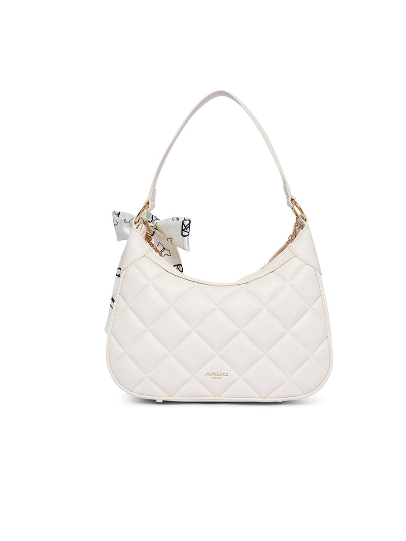 AKIKI London Catford 8 Small Hobo Bag Off White detail