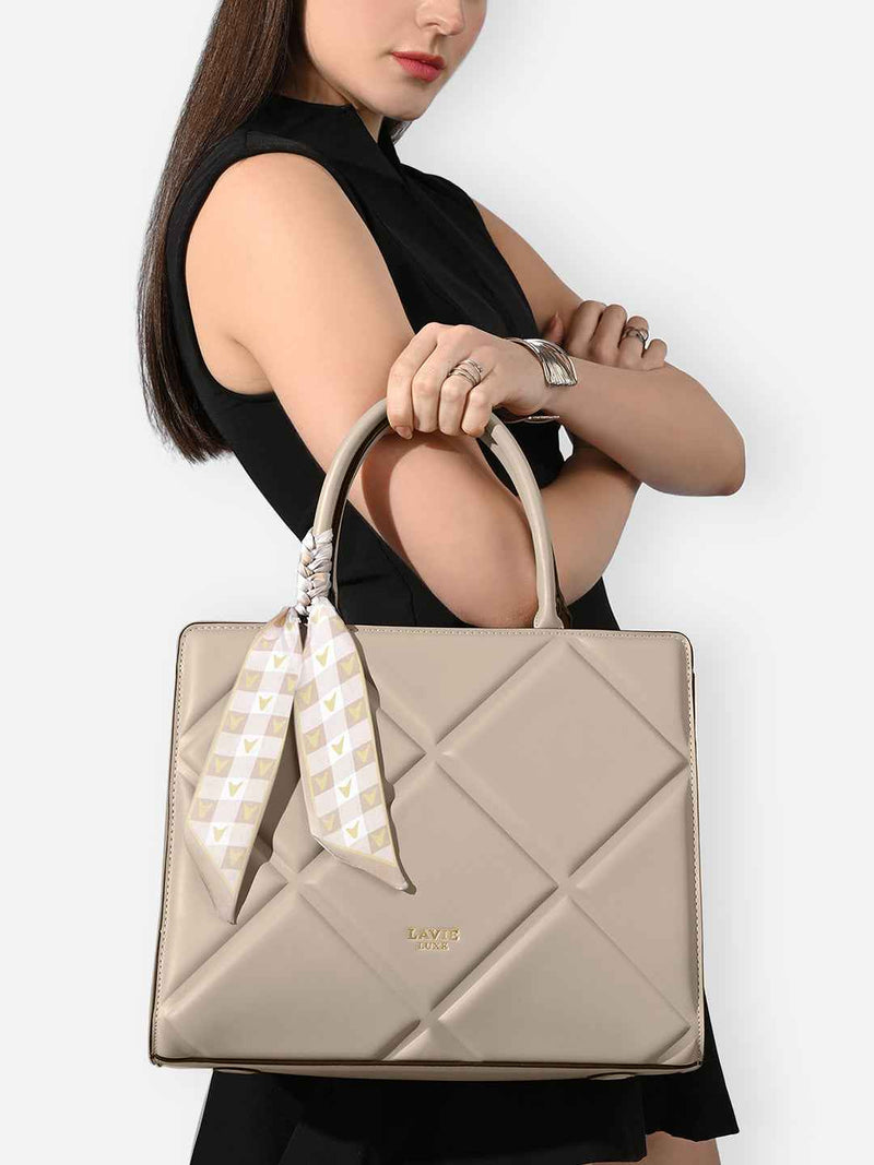 Lavie Luxe Quare Large Satchel Bag