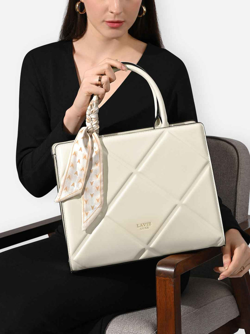 Lavie Luxe Quare Large Satchel Bag