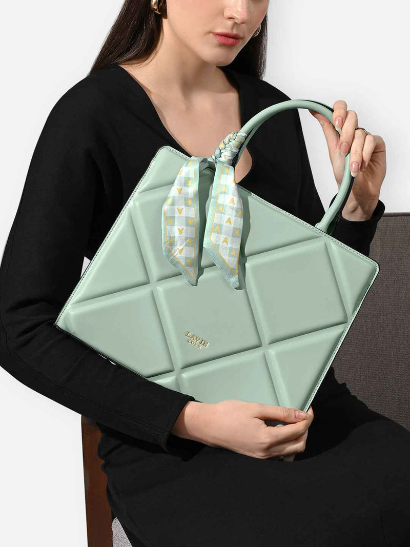 Lavie Luxe Quare Large Satchel Bag