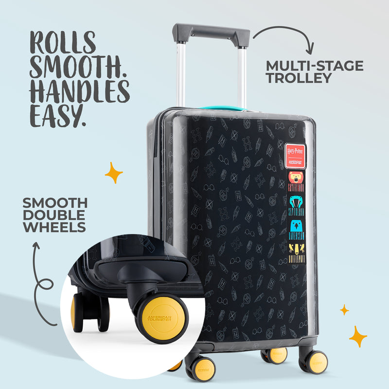 American Tourister Harry Potter Hogwarts Club Hardside Trolley Black