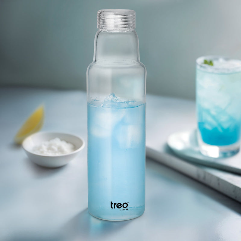 Treo by Milton Clarisma Borosilicate Glass Bottle — front view