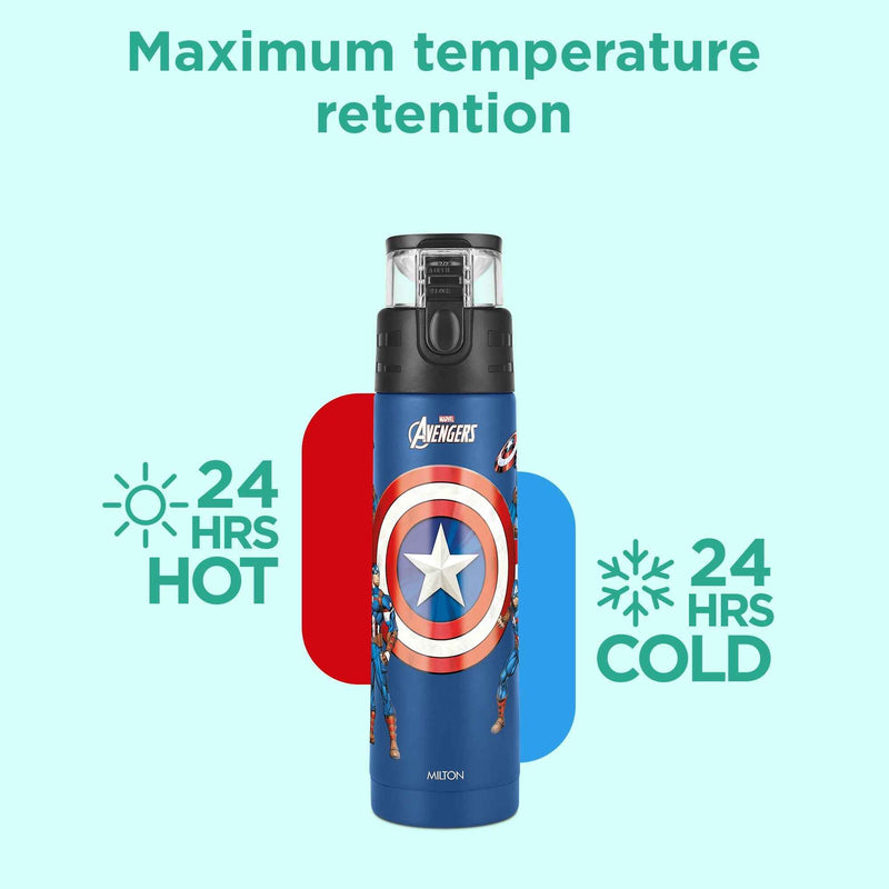 Milton Marvel Mighty Captain America Thermosteel Bottle