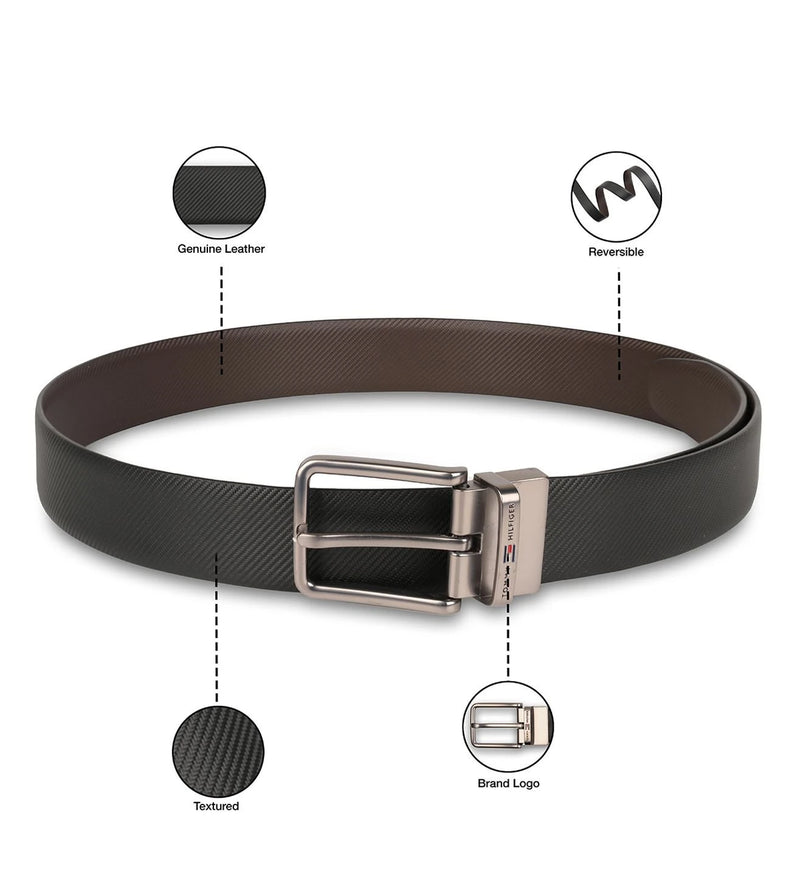 TOMMY HILFIGER TH/ ARCHIE/ REVERSIBLE /BLACK-BROWN/ - image 5 of 9 - Belt