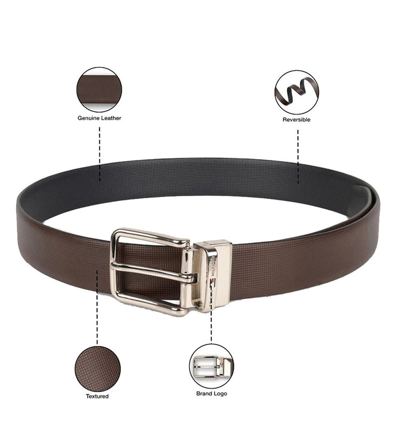 TOMMY HILFIGER TH / EDWARD / REVERSIBLE / BROWN+NAVY - image 1 of 9 - Belt