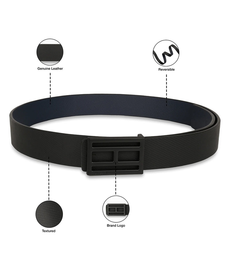TOMMY HILFIGER TH/FREDERICKREV0108 BELT BLACK +NAVY L - image 3 of 9 - Belt