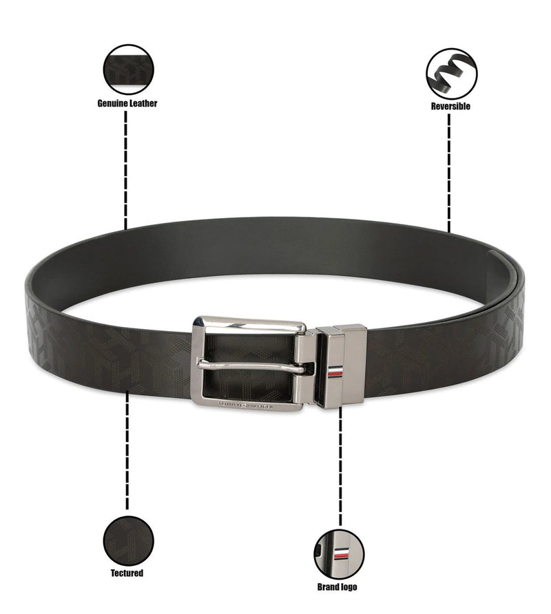 TOMMY HILFIGER TH/ HONOR / REVERSIBLE / BROWN+BROWN/ - image 3 of 9 - Belt