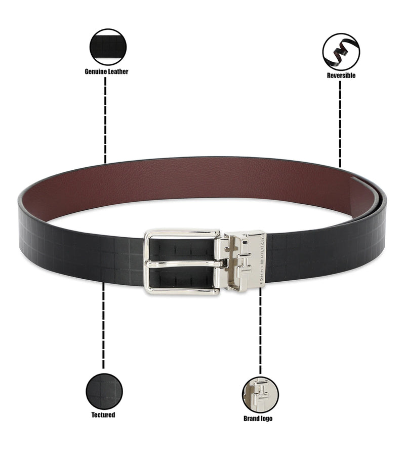 TOMMY HILFIGER TH / LUXEM / REVERSIBLE / BLUE+WINE - image 3 of 9 - Belt