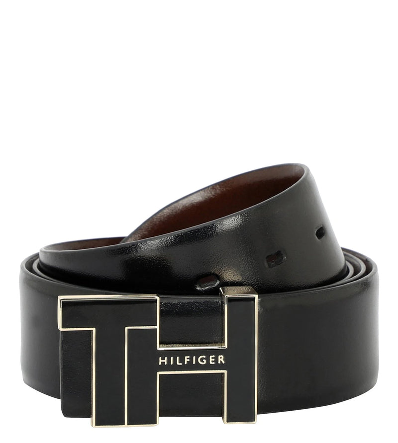 TOMMY HILFIGER TH / DOBLER / REVERSIBLE / BLACK+BROWN - image 1 of 10 - Belt