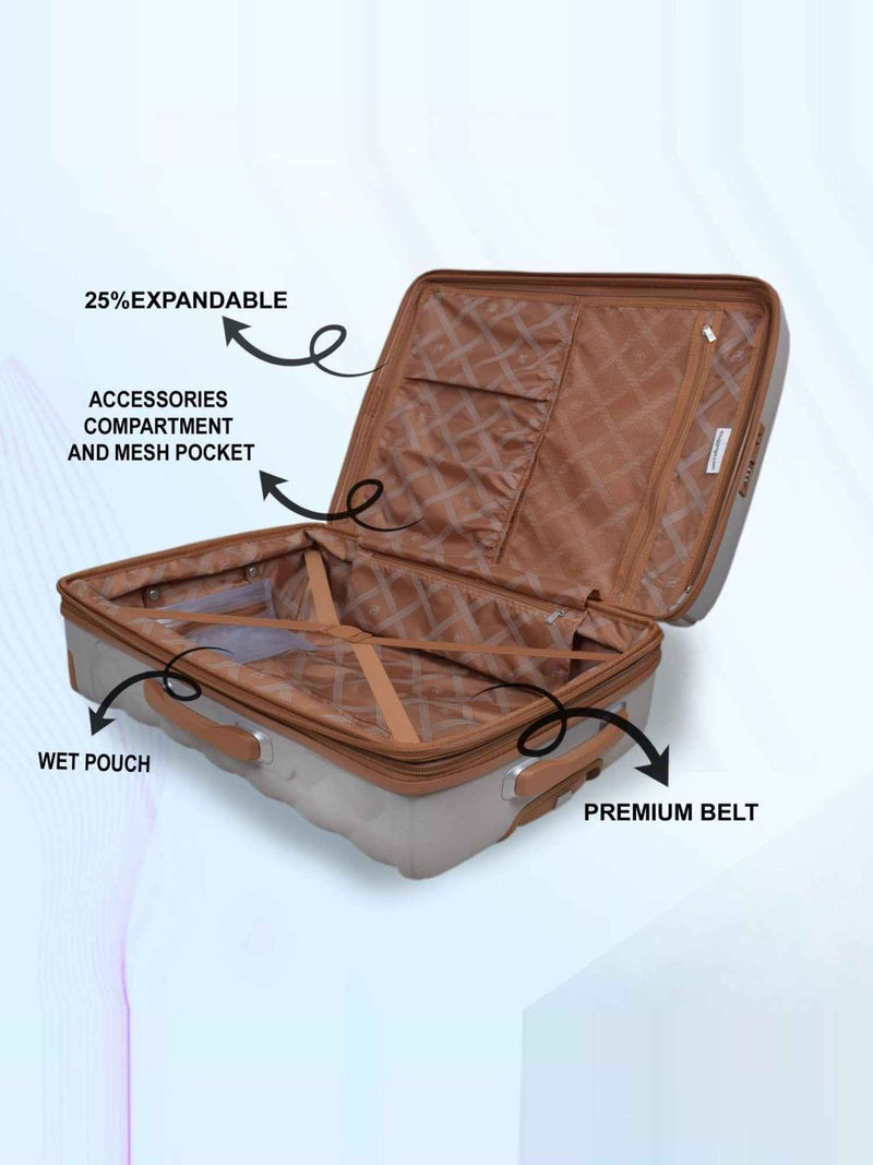 IT Luggage Indulging Hard Trolley — Grey (Set of 2)