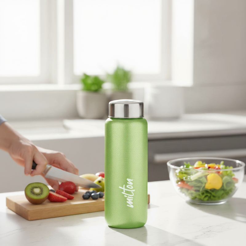 Milton Aqua Stainless Steel Water Bottle — front view