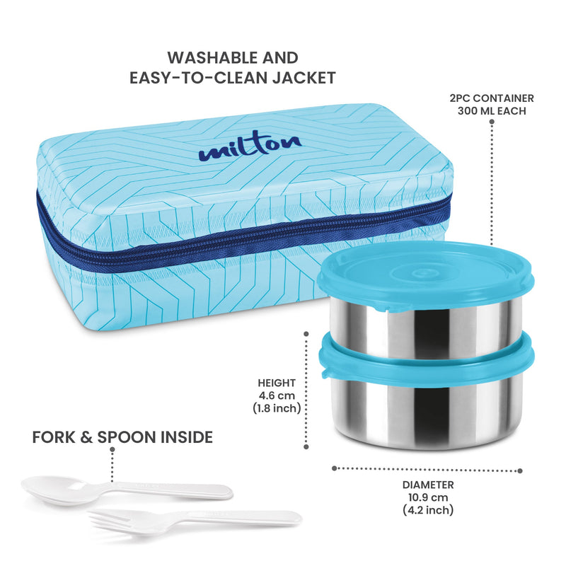 Milton Mini Lunch Prime Insulated Tiffin — side view