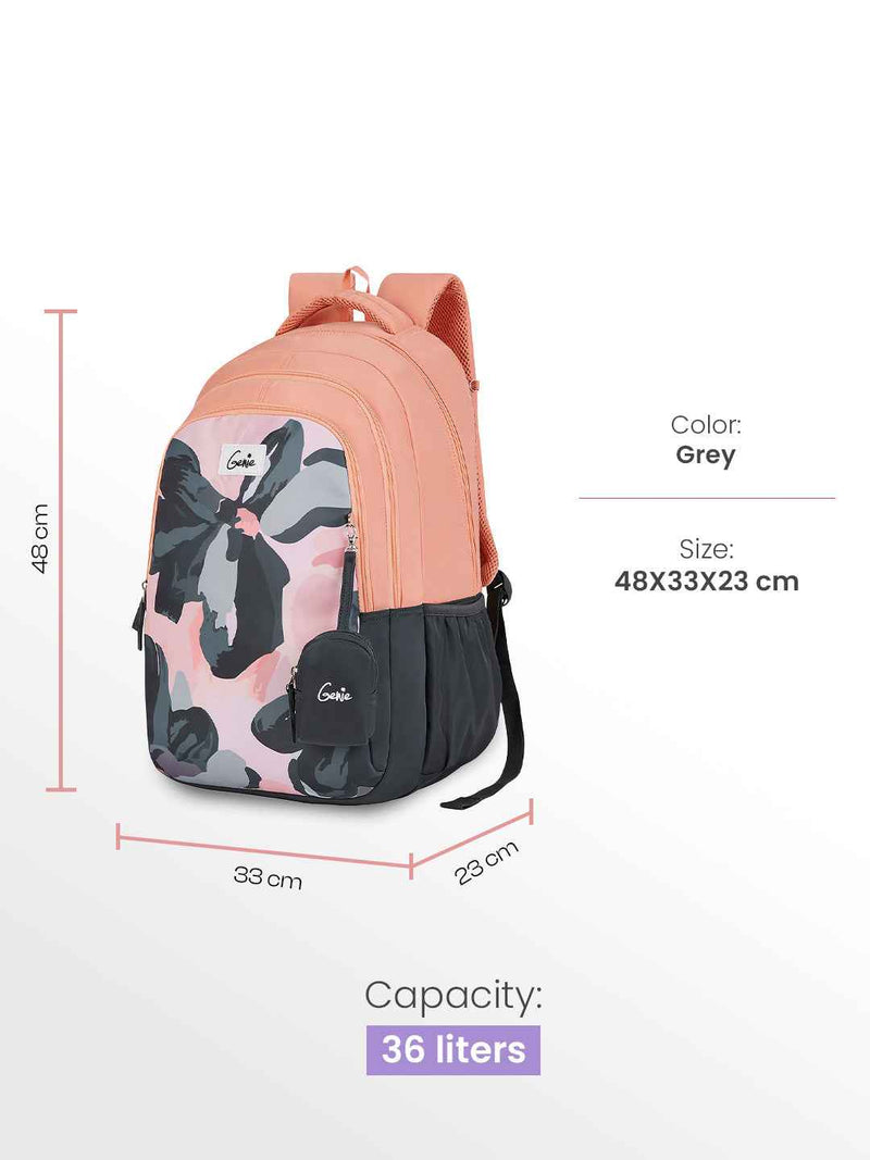 Genie Nightfern 36L School Backpack - Grey