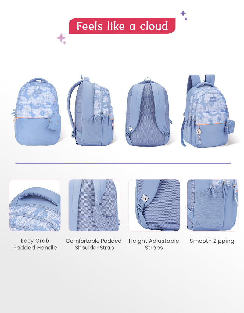 Genie Quilsy 40L Laptop Backpack Blue — view 5