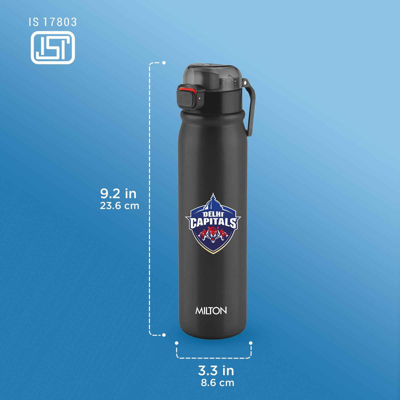 Milton Sports Reva UV Printing Stainless Steel Bottle - Delhi Capitals (DC) - Milton