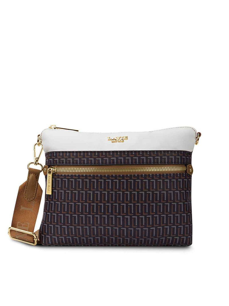 Lavie Luxe Mono Quick25 Top Zip Sling Bag