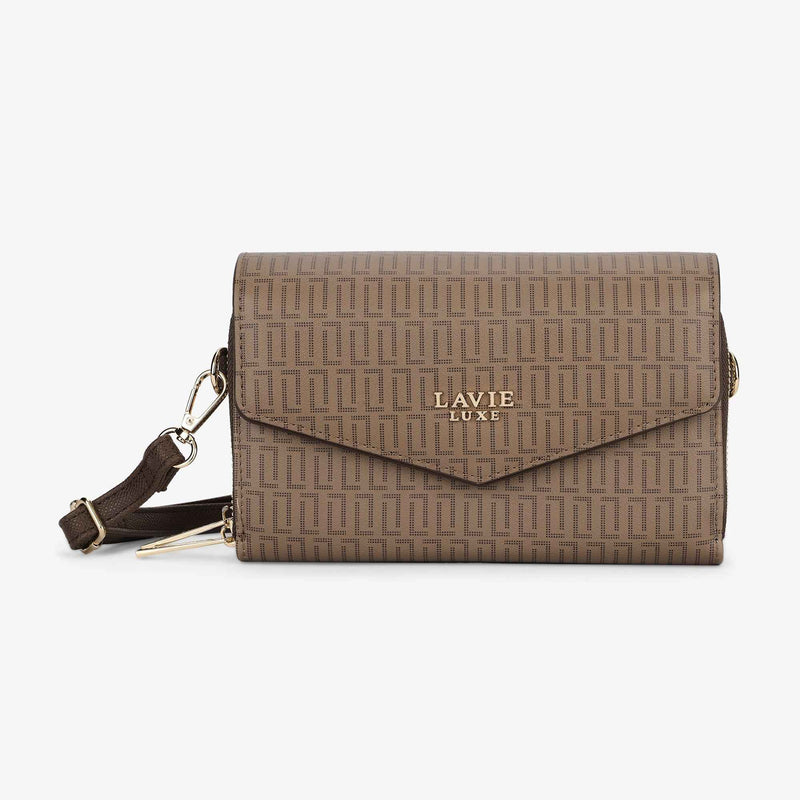 Lavie Luxe Mono Sally25 2 Compartment Medium Sling Bag