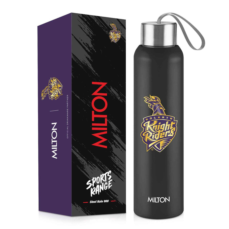 Milton Sports Steel Halo UV Printing Water Bottle - Kolkata Knight Riders (KKR) - Milton