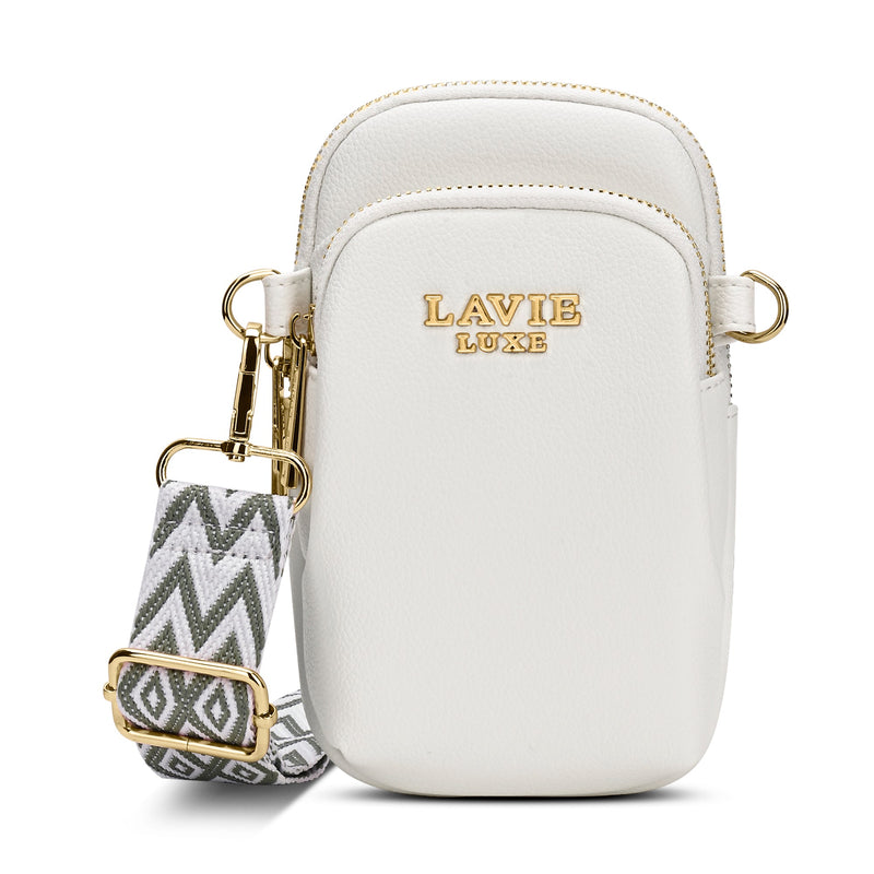 Lavie Luxe Mobile Vertical26 Mobile Sling Bag in White