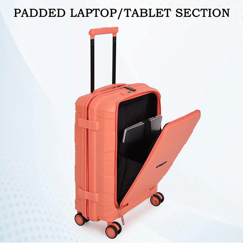 IT Luggage Momentous Trolley Fusion Coral — side view