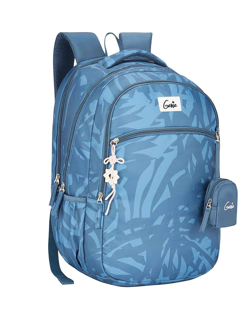 Genie Velora 40L Laptop Backpack With Raincover - Steel Blue