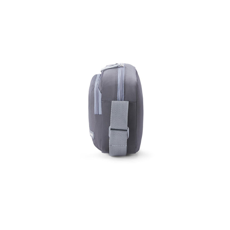 American Tourister Excursion crossbody bag Grey — three-quarter view