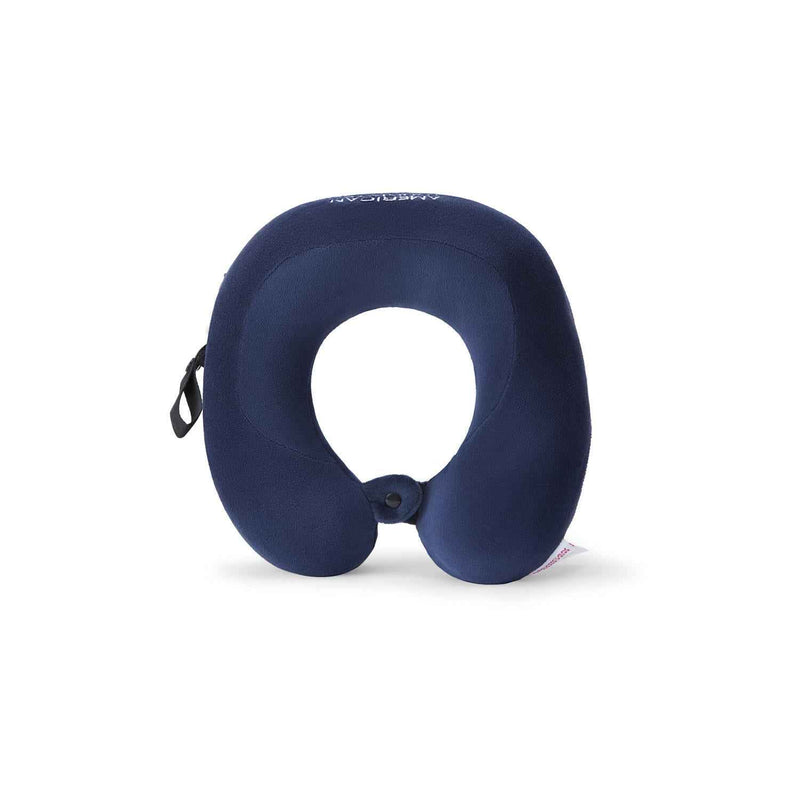 American Tourister Memory Foam Travel Neck Pillow Blue
