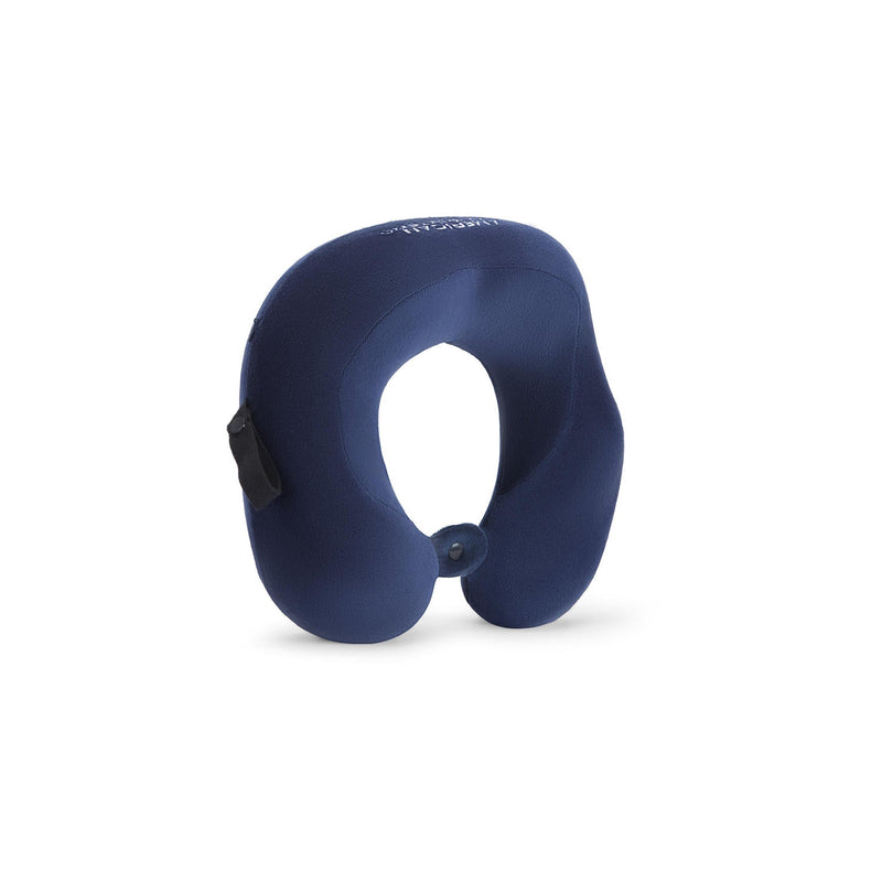 American Tourister memory foam travel neck pillow Blue — U-shape detail