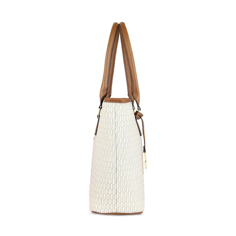 Lavie Luxe Mono Sherry Pro Satchel — Off White