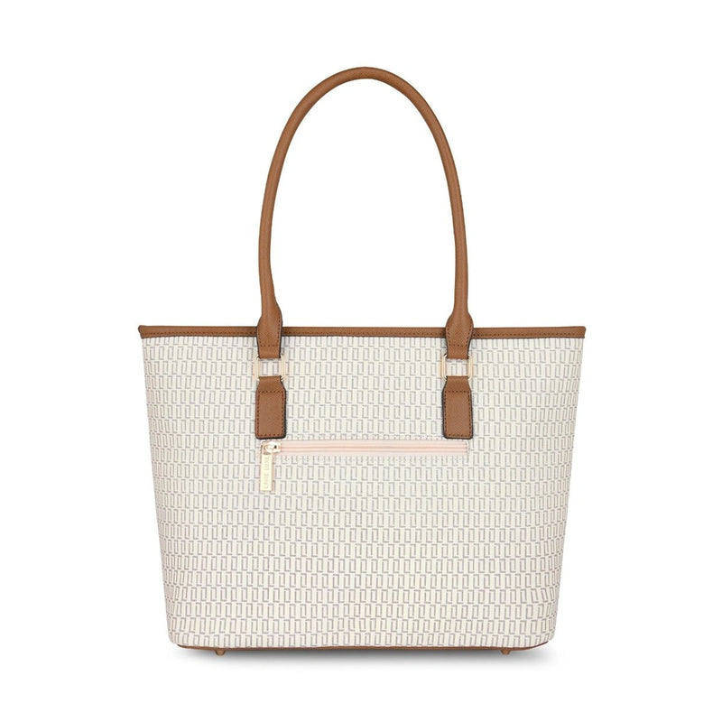 Lavie Luxe Mono Sherry Pro Satchel — Off White