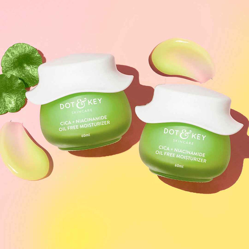 Dot & Key Cica Calming Oil Free Moisturizer, Pack of 2