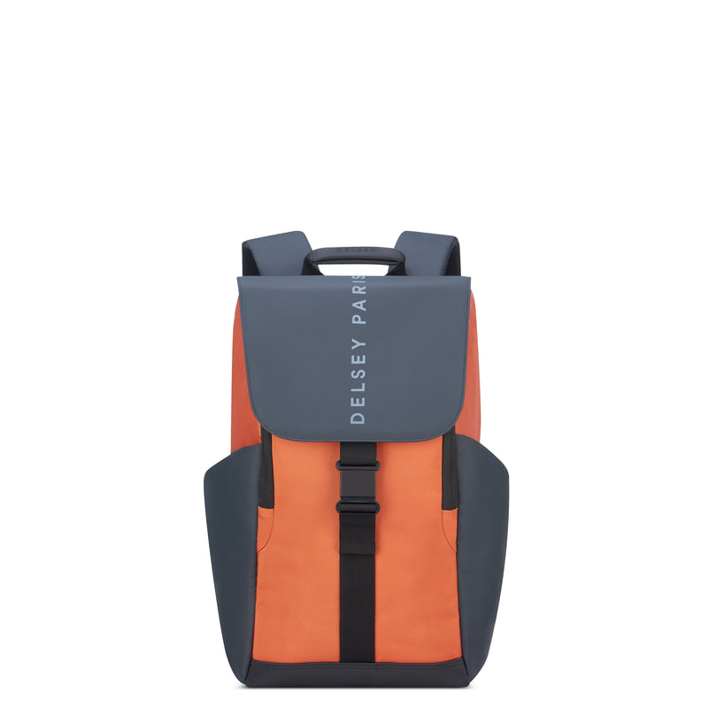 Delsey Paris Securflap Laptop Backpack Orange