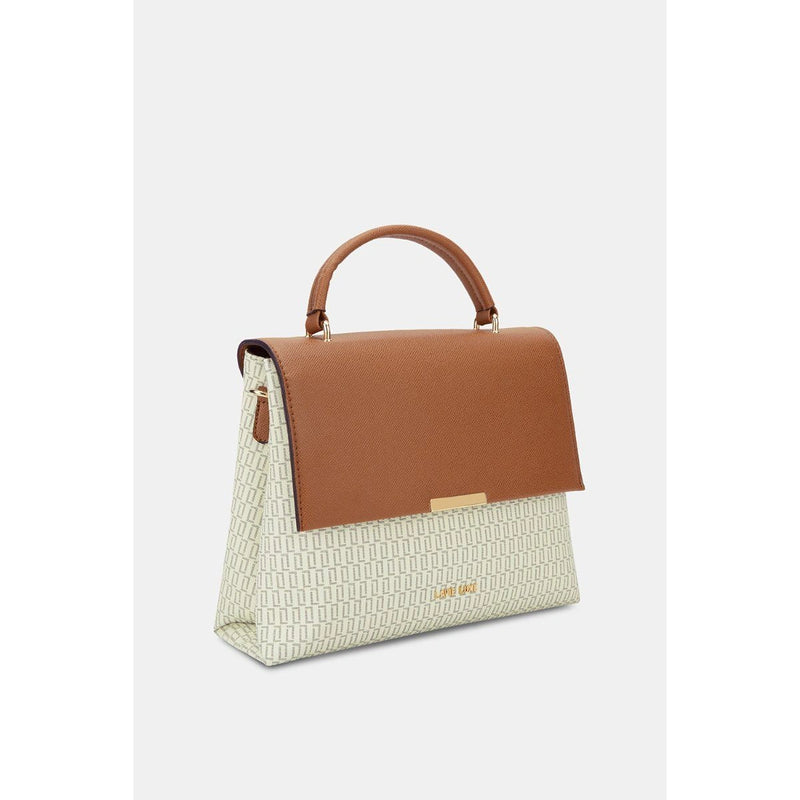 Lavie Luxe Mono Marsh Handbag — Off White