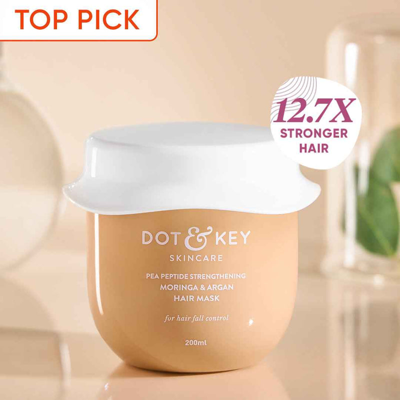 Dot & Key Pea Peptide Strengthening Moringa & Argan Hair Mask
