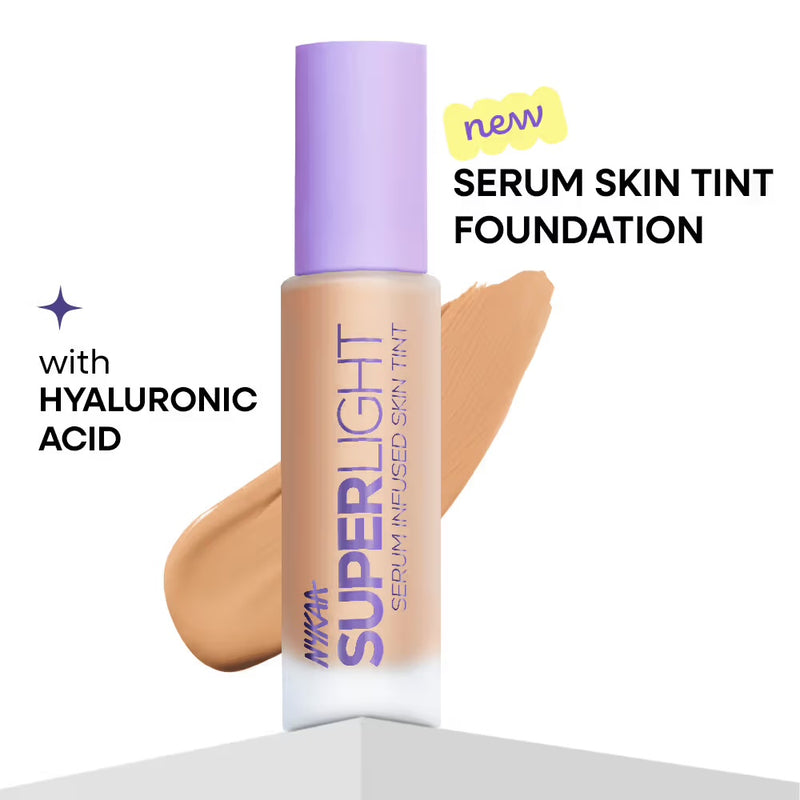 Nykaa Superlight Serum Matte Filter Finish Skin Tint Foundation 325Y