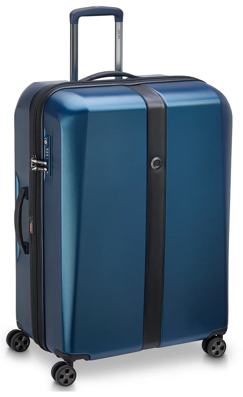 Blue — Delsey Promenade Hard EX, angle