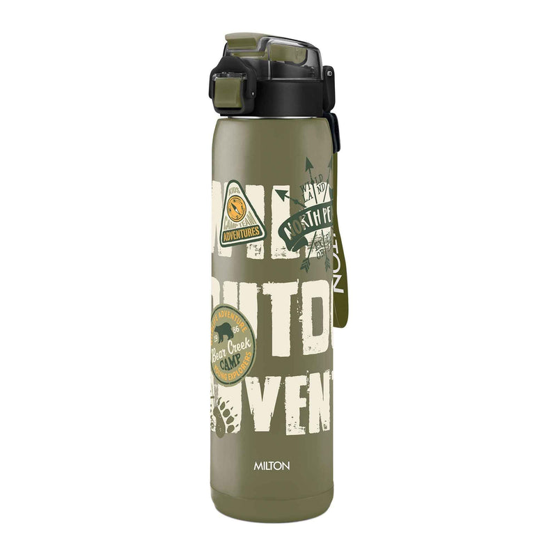 Milton Steel Edge Thermoware Bottle With Twin Lid