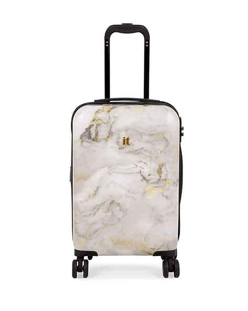 IT Luggage Sheen Marble Effect Hard Trolley Bag