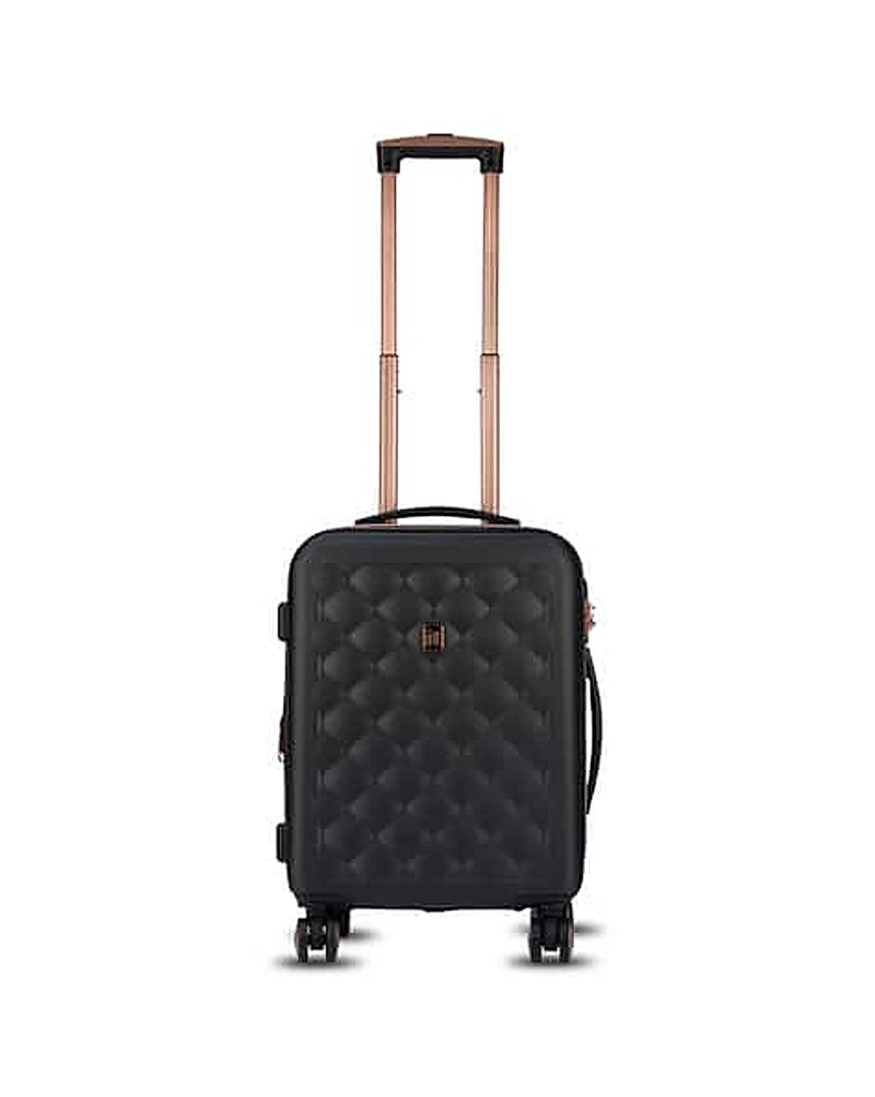 IT Luggage Fashionista hard trolley bag with TSA lock in Black — Small