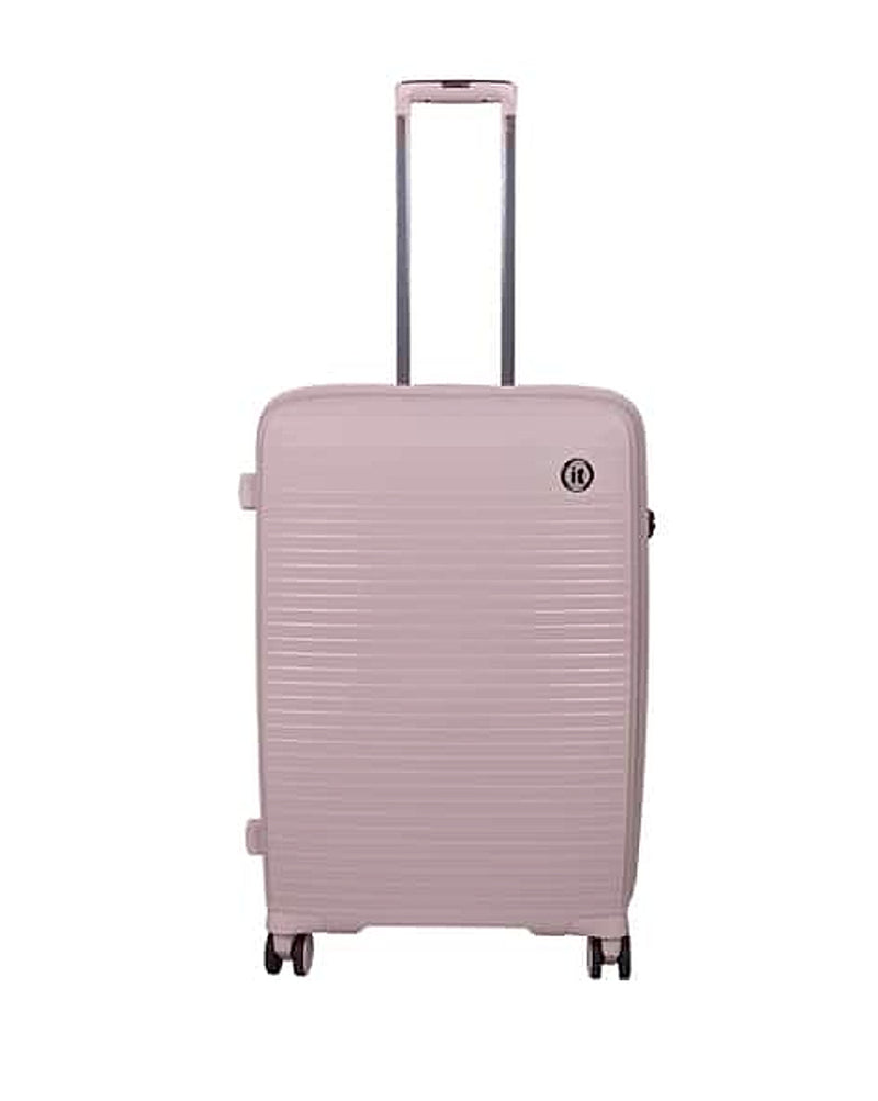 IT Luggage Spontaneous hard trolley bag with TSA lock in Pink — Small