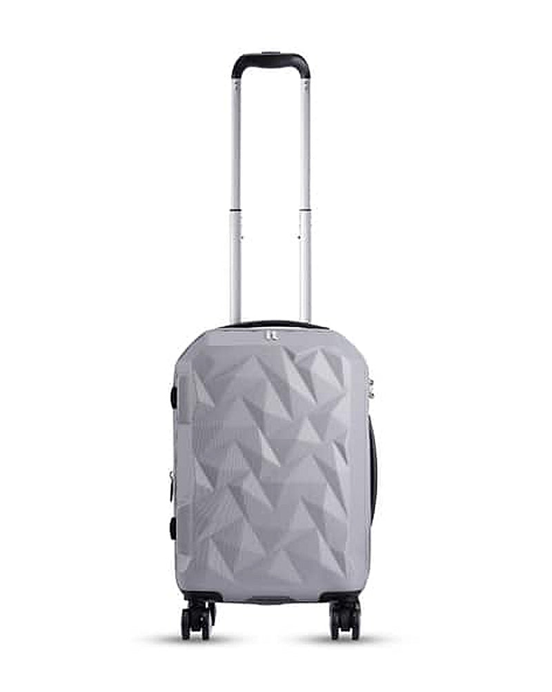 IT Luggage Ice Cap Hard Sided TSA Lock Trolley Bag in Grey
