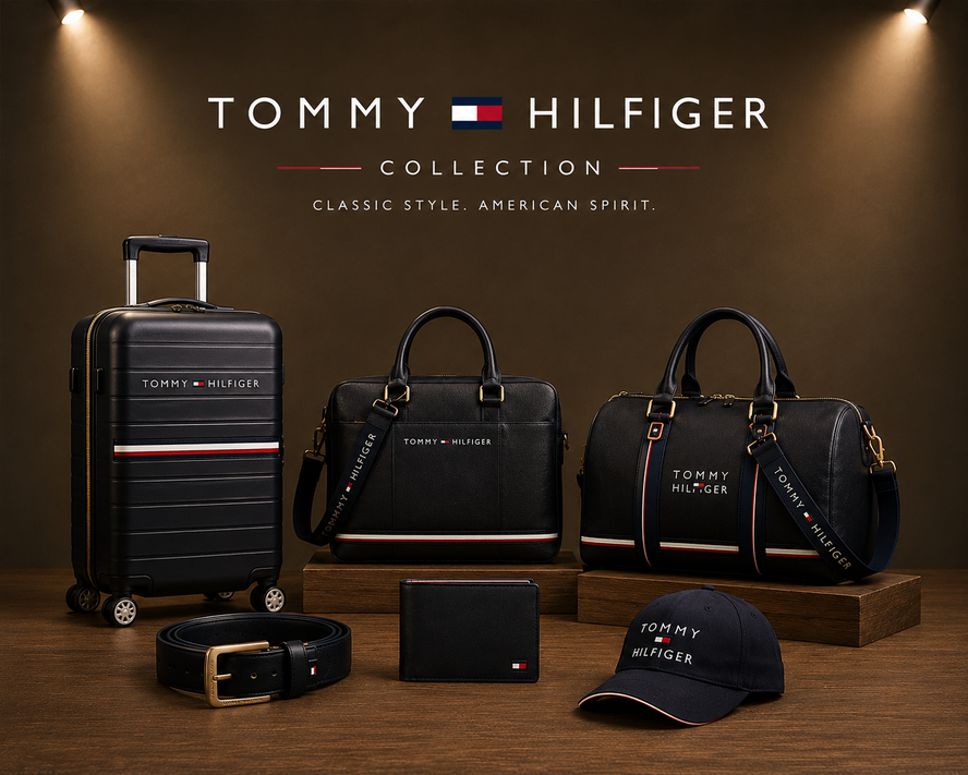Tommy Hilfiger bags and accessories — authentic premium men's and women's range at Manglam World India