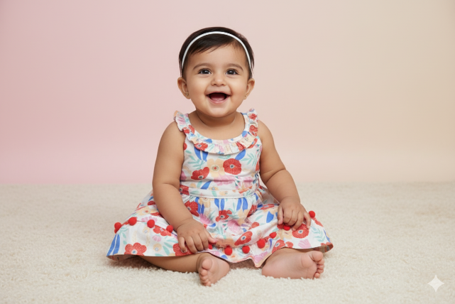 Baby clothing — soft cotton onesies, frocks and sets for Indian babies and toddlers at Manglam World