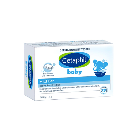 Baby soaps — hypoallergenic, moisturizing bars from Cetaphil and Sebamed at Manglam World India