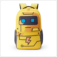 School bags at Manglam World — ergonomic backpacks from American Tourister and Wildcraft for Indian school kids