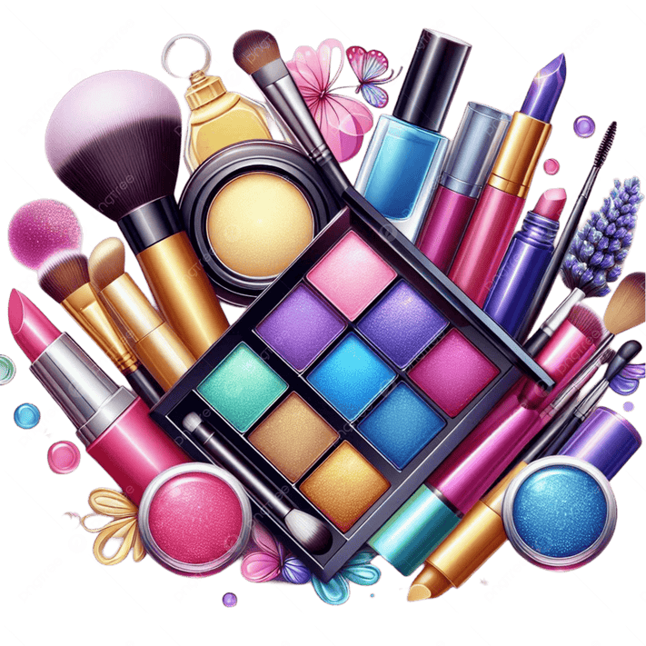 Cosmetics at Manglam World — makeup brushes, foundation, lipsticks and beauty essentials from top brands